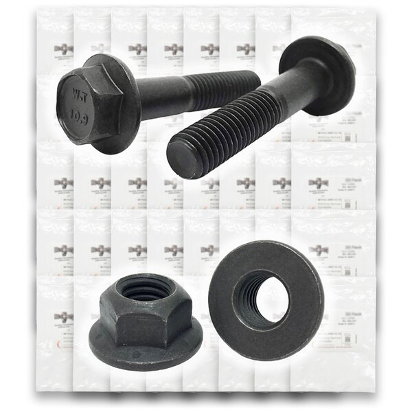 Boltsandnuts.Com Metric Class 10.9 Hex Flange Frame Bolts & Nuts Assortment - 738 PCS Assortment Kit #366 - main